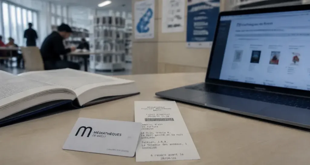 Carte de lecteur bibliothèque Brest en médiathèque brestoise