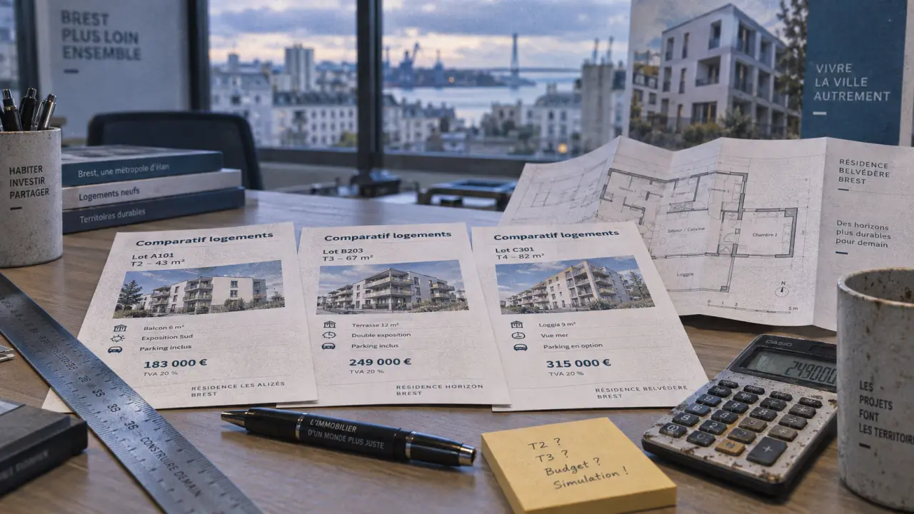 Immobilier neuf Brest : écarts de prix en agence et plan neuf