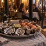 Fruits de mer en restaurant Brest centre, ambiance chaude et menu