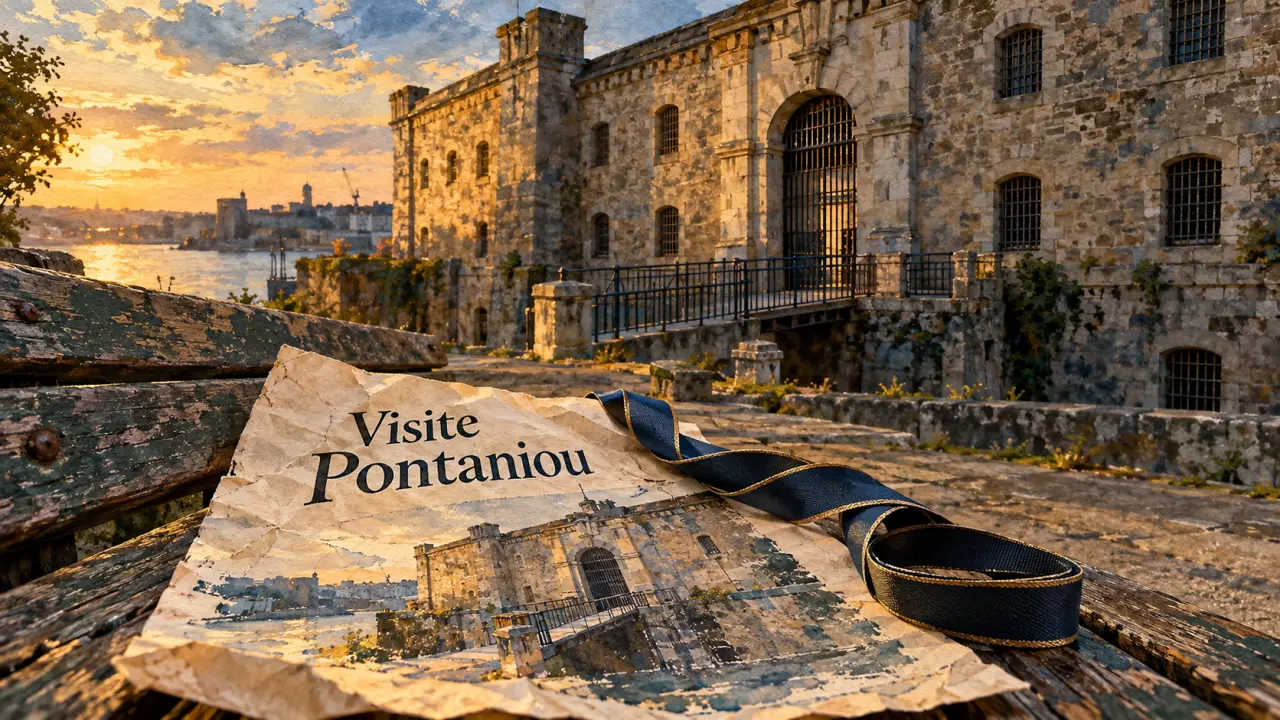 Visite prison Pontaniou Brest : affiche et ancienne prison