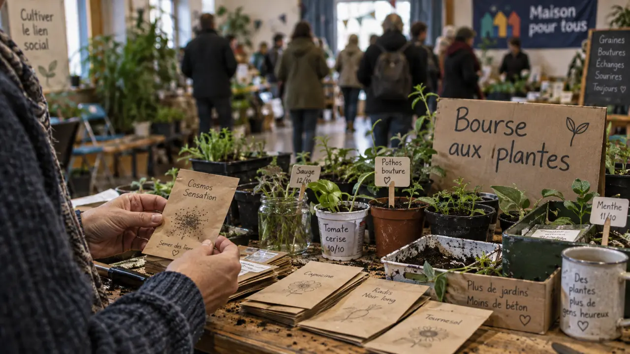 Jardinage à Saint-Pierre : un succès pour la bourse aux plantes
