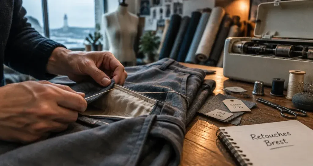 À Brest, Loreleï Georger retouche des vêtements pour financer ses études