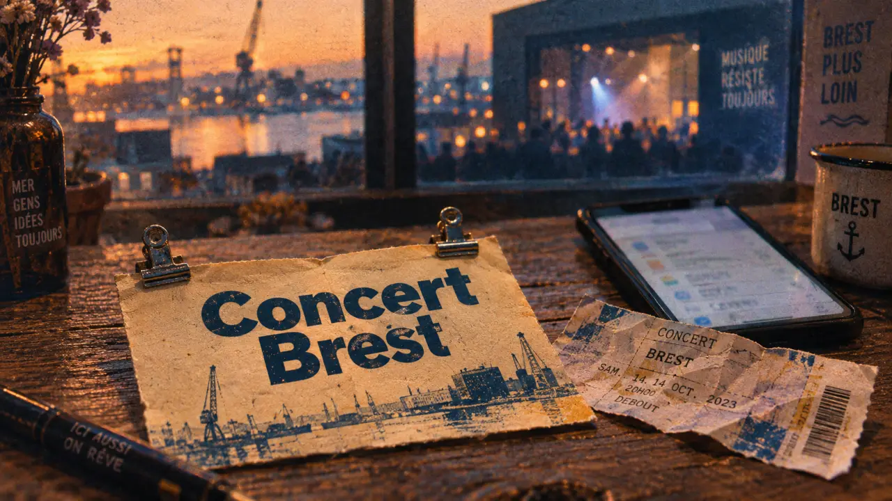 Affiche Concerts Brest à vérifier avant de réserver