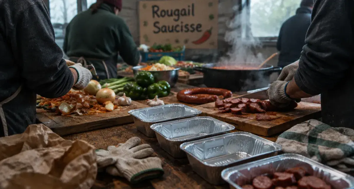 À Kérampéré, 300 barquettes de rougail saucisse pour les résidents