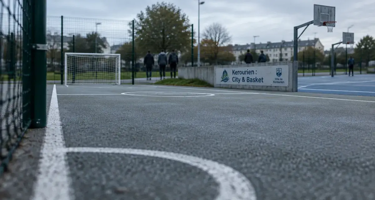 À Kerourien, un city-stade et deux terrains de basket inaugurés