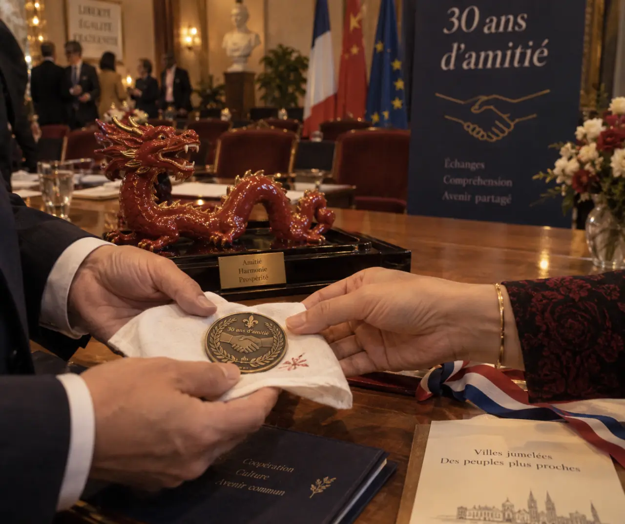 Plouzané fête trois décennies d'amitié avec la ville galloise de Pencoed