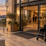 Résidence happy senior brest centre : entrée accessible pour seniors à Brest en autonomie