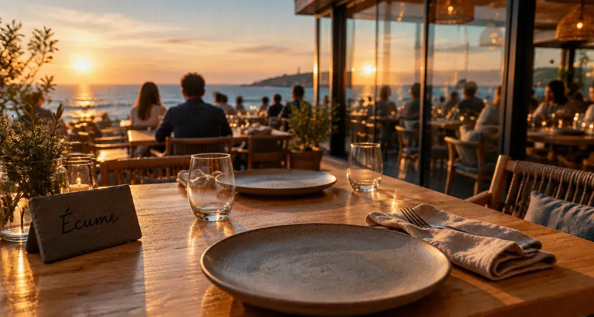 Écume, une nouvelle table face à la mer au Moulin-Blanc